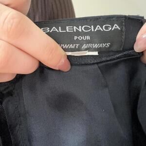 rare archival balenciaga pour kuwait airways uniform skirt